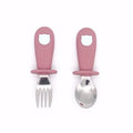 Couverts Bébé Cartoon – Silicone & Inox