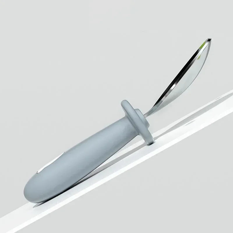 Couverts Bébé Cartoon – Silicone & Inox