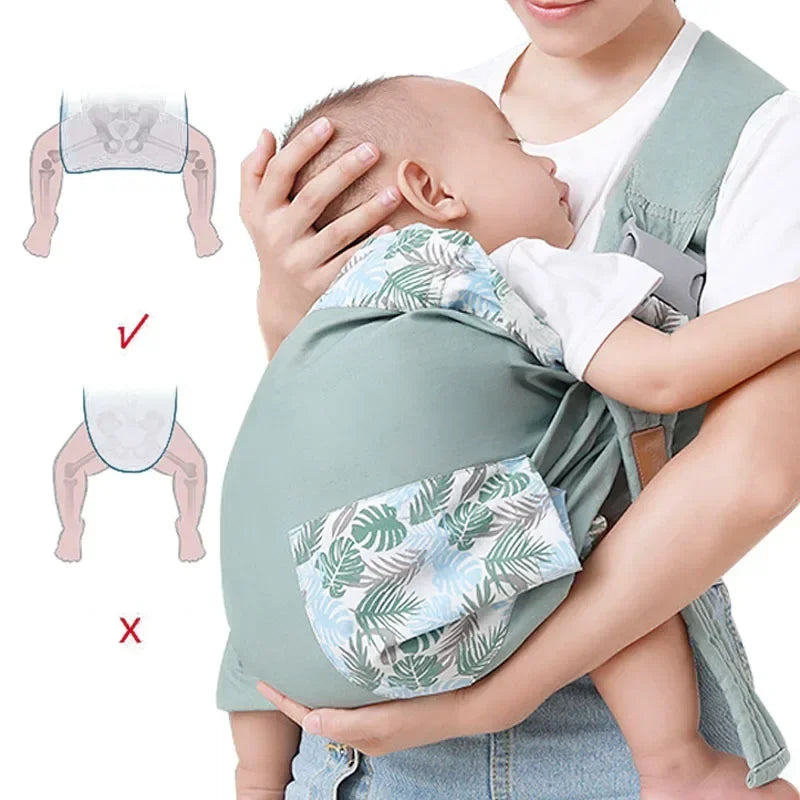 Porte-Bébé 2-en-1 avec Housse d’Allaitement – 0 à 36 Mois